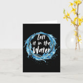 水離れ洗礼黒の中で カード (黄色い花)