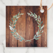 水離れ色の木結婚材の感謝 フェイバータグ (裏面)