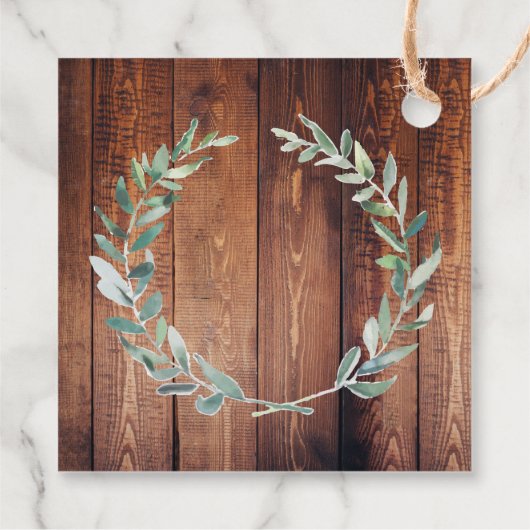 水離れ色の木結婚材の感謝 フェイバータグ (裏面)