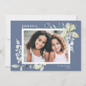 水霜の降りた色の冬の果実の写真 シーズンカード (正面)