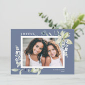 水霜の降りた色の冬の果実の写真 シーズンカード (スタンド正面)