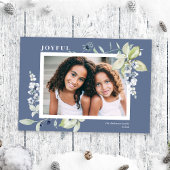 水霜の降りた色の冬の果実の写真 シーズンカード