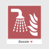 水霧アプリケータの安全標識 シール (シート)