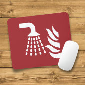 水霧アプリケータの安全標識 マウスパッド