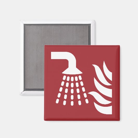 水霧アプリケータの安全標識 マグネット (正面/裏面)