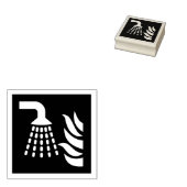 水霧アプリケータの安全標識 ラバースタンプ (押印)