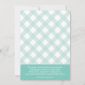 水青いBBQはウェディングシャワーの招待状をつなぎます 招待状 (裏面)