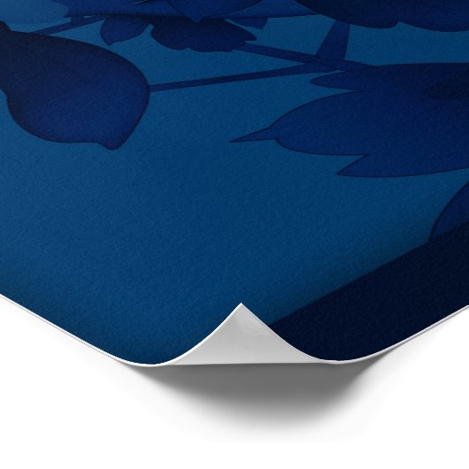 水青タイガー年Ideogram大ポスター ポスター (角)