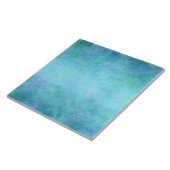 、水青、紫色ティール（緑がかった色）およびすみれ色の水彩画 タイル (側面)