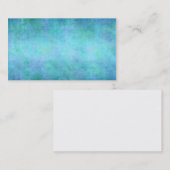 、水青、紫色ティール(緑がかった色)およびすみれ色の水彩画 名刺 (正面/裏面)