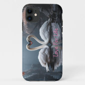 水面に佇む一対のスワン Case-Mate iPhoneケース (裏面)