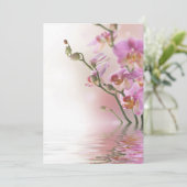 水面に映るハスの招待状 招待状 (スタンド正面)