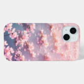 水面に浮かぶピンクの儚い桜の花 Case-Mate iPhoneケース (裏面 (横))