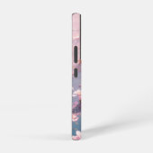 水面に浮かぶピンクの儚い桜 SAMSUNG GALAXYケース (右側面)