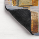 水面に浮かぶ幾何学的な驚異 マウスパッド (コーナー)