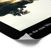 水面に霧が立つ ポスター (角)