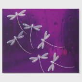 水面のトンボ ラッピングペーパー (フラット)