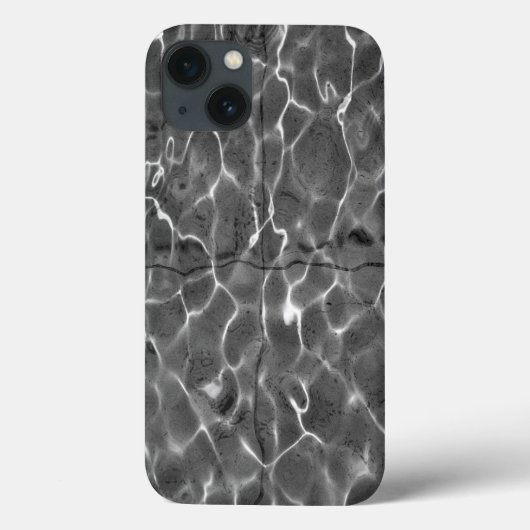 水面の光の反射:モノクロ Case-Mate iPhoneケース (裏面)