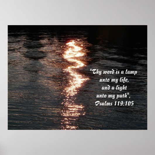 水面の反射/聖なる書物、 経典 ポスター (正面)