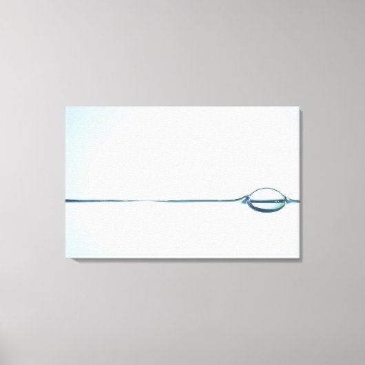 水面の気泡 キャンバスプリント (正面)