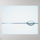 水面の気泡 ポスター (正面)