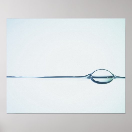 水面の気泡 ポスター (正面)