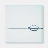 水面の気泡 マグネット (正面)