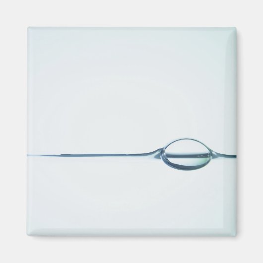 水面の気泡 マグネット (正面)