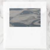 水面への反射 長方形シール (バッグ)