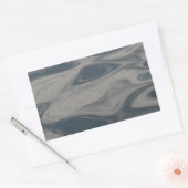 水面への反射 長方形シール (封筒)