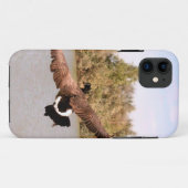 水面を飛ぶアヒルの写真 Case-Mate iPhoneケース (裏面(横))