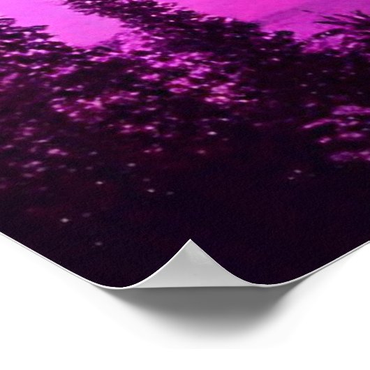 水面上のオーロラボレアリス ポスター (角)