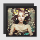 水面下の女性 | AIで生成されたアートワーク (正面/裏面)