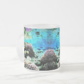 水面下 フロストグラスマグカップ (正面左)