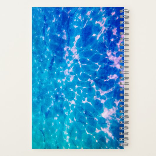 水面模様ダイビングログブックノート ノートブック (裏面)