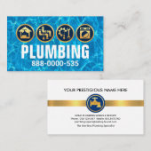 水面水配管用アイコン 名刺 (正面/裏面)