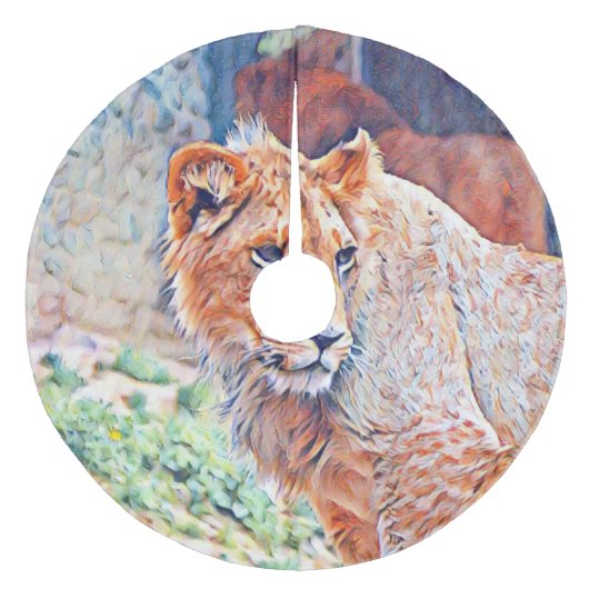 水面獅子 フリース ツリースカート (正面)