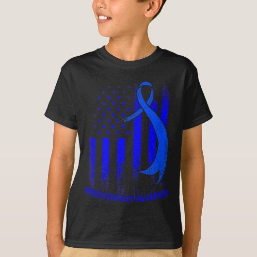 水頭生存者認識度戦士克服 Tシャツ (正面)