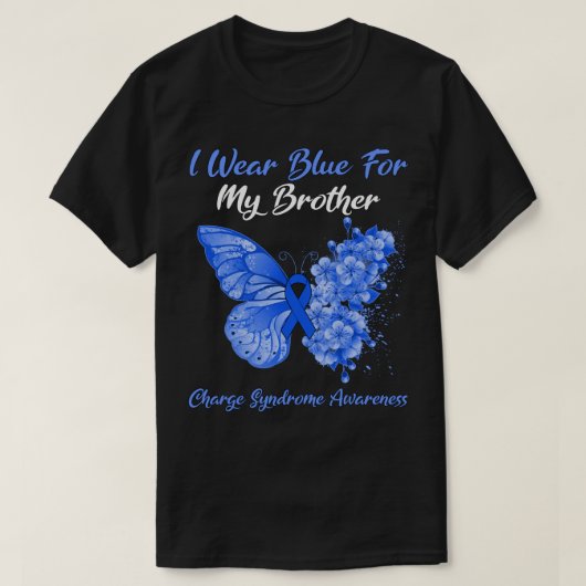 水頭症衣服用バタフライI認識度 Tシャツ (デザイン正面)