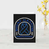 水頭症認識度シャントがブルーリボンになる カード (黄色い花)