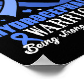 水頭症認識度ブルーリボンのサポート ポスター (角)