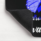 水頭症認識度蝶ブルーリボンSupp マウスパッド (コーナー)