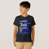 水頭症認識度- I衣服ブルーfor Son Tシャツ (正面フル)