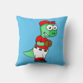 水頭竜野球の投手。 クッション (裏面)