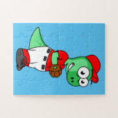 水頭竜野球の投手。 ジグソーパズル (横)