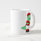 水頭竜野球の投手。 ジャンボコーヒーマグカップ (正面右)