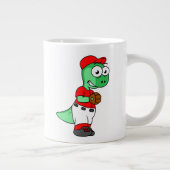 水頭竜野球の投手。 ジャンボコーヒーマグカップ (右)