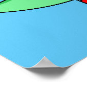 水頭竜野球の投手。 ポスター (角)