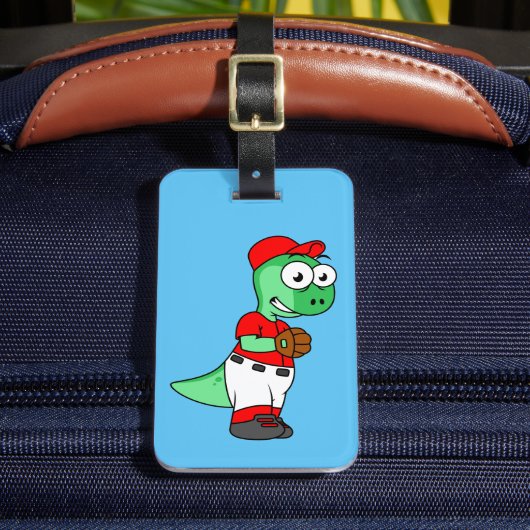 水頭竜野球の投手。 ラゲッジタグ (正面インサイチュ2)