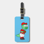 水頭竜野球の投手。 ラゲッジタグ (正面縦)